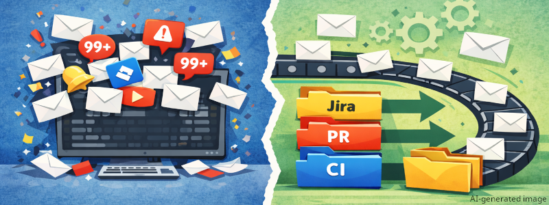 Modern Outlook is not designed for notification-driven workflows